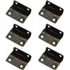 TopHomer 6 PEZZI Cerniere per Scatole Decorative a Tre Pieghe - Cerniere a Mezza Superficie da 41mm per Porta, Armadio e Cassetta Portagioie (Bronzo Antico)