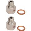 Aramox Adattatore per Trasmettitore Manometro da 1/8 Pollice NPT Femmina a M10 X 1,0 Maschio Universale a Prova di Perdite in Acciaio Inossidabile per Auto Collega Facilmente il