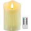 Koelaa Candela LED con Telecomando e Timer a Batteria, Effetto Fiamma 3D Realistica, Sicurezza Senza Fiamma per Compleanno, Natale, Matrimonio, Decorazioni Casa, Camera da Letto-7.5 * 10cm