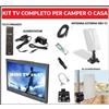 Xoro Televisore Piccolo Mini Tv Portatile da 10 Pollici Con Antenna Esterna Da Camper