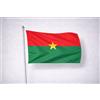Ideabandiere.com Bandiera Burkina Faso per Esterno in Tessuto Nautico Professionale - Tutte le misure