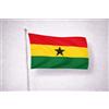 Ideabandiere.com Bandiera Ghana per Esterno in Tessuto Nautico Professionale - Tutte le misure