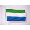 Ideabandiere.com Bandiera Sierra Leone Professionale in Tessuto Nautico da Esterno - Tutte le misure