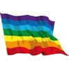 Ideabandiere.com Bandiera Arcobaleno in Tessuto Nautico Professionale - Tutte le misure