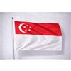 Ideabandiere.com Bandiera Singapore per Esterno in Tessuto Nautico Professionale - Tutte le misure