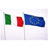 Ideabandiere.com Set 2 bandiere Italia Europa