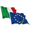 Ideabandiere.com Set 2 bandiere Italia Europa Economiche - cm 90x140