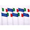 Ideabandiere.com Set 10 bandiere Italia Europa
