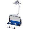 Jaegerndorfer Seggiolino 4 Posti Blu/Grigio per Villaggio Natalizio