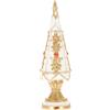 TIMSTOR - Albero di Natale Decorazione Natalizia Bianco Oro 25cm Resina
