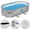 Bestway Power Steel Swim Vista 56714 - 427x250x100 cm - Piscina Ovale