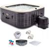 Intex Quadrata Greystone Deluxe 28450NP - 173x173x71 cm - Piscina idromassaggio spa