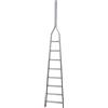 AgriEuro Premium Scala agricola da potatura in alluminio S8000 8/1, 8 gradini, 3.45 m - Altezza stimata operativa 4.45 m