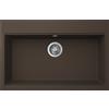 Elleci Lavello Elleci Incasso 1 vasca 79x51 Time 130 Granitek marrone espresso LG213078
