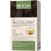 IST.GANASSINI SpA Bioclin Bio Colorist Colorazione Permanente 5 Castano Chiaro - Kit Completo per Capelli Intensamente Colorati