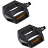 cyclingcolors Coppia di pedali per bici mountain bike/BMX neri da 1/2 (111x100mm) con catarifrangente arancione