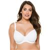 Ulla Popken Reggiseno con Ferretto, Coppe morbide Bianco 105C 697144209-105C