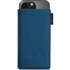 Adore June Classic Blu-Oceano Custodia compatibile con iPhone 16 Pro 2024, Tessuto Resistente con Display di Pulizia Effetto