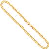 EDELIND Catenina modello Fantasia Uomo in oro giallo,14 carati 585, largh. 3,5 mm, p. 4.7 g, lungh. 55 cm, con chiusura ad aragosta, marchio di garanzia made in Germany