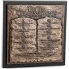 Lighthouse Christian Products The Ten Commandments - Scultura in bronzo martellato, 21 x 21 cm