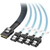 Cable Matters Cavo interno da Mini SAS a SATA da 1 m (da SFF-8087 a SATA Forward Breakout)