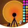 CORATED 16 colori lampada al tramonto, proiettore LED RGB lampada con treppiede e telecomando, luce d'atmosfera romantica girevole a 360°, adatta per fotografia, selfie, decorazione del soggiorno