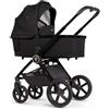 Venicci Trio Completo UPLINE 2 ALL BLACK Carrozzina Passeggino Ovetto e Borsa + OMAGGIO!!