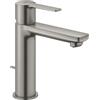 MISCELATORE LAVABO GROHE LINEARE 32114DC1 TAGLIA S SATINATO SUPER STEEL