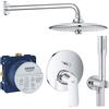 SET DOCCIA GROHE EUPHORIA 260 A 3 GETTI CROMATO