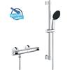 SET DOCCIA GROHE PRECISION FLOW 34800001 MISCELATORE TERMOSTATICO