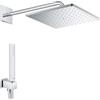 SET DOCCIA GROHE RAINSHOWER MONO 310 CUBE SOFFIONE E DOCCETTA A MANO CROMATO