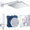 SET DOCCIA GROHE SMARTCONTROL CON SOFFIONE QUADRO 310 MONO CROMATO