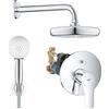 SET DOCCIA GROHE EUROSMART TEMPESTA 210 CROMATO
