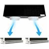 Kit Plenum canalizzato in poliuretano espanso a 2 zone completo di plenum 2 feritoie a scomparsa L. 300 mm