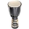 Ciffre Tamburo Djembe grande 60 cm Tamburo Bongo Elefante marrone Commercio equo e solidale Suono superiore nero