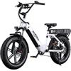 ONESPORT OT08 Bicicletta elettrica, motore da 500 W, batteria da 48 V 18 Ah, pneumatici da 20*4,0 pollici - Bianca