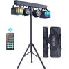 Does not apply 60 W Set Luci DJ Con Supporto E Telecomando, Faretto Par LED Derby RGBW Effetto