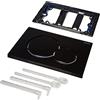 Geberit 115.770. DW. 5 Placca Sigma01, Maniglia plastica, Nero intenso lucido RAL 9005