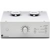 Pro-Ject Tube Box DS3 B argento - Preamplificatore phono per giradischi, MM/MC, Impedenza regolabile, Tubi