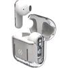 Celly, Cuffie Wireless Bluetooth, Auricolari Senza Filo con Custodia Trasparente, Compatibili con Smartphone e Tablet, Ricarica Veloce in 2 Ore, Colore Bianco