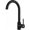 FRANKE Miscelatore monocomando girevole fragranite Nero Pola J Franke