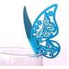 Wambere 50 pezzi farfalla campanula segnaposto biglietti nome pendenti in vetro adesivi murali per decorazione tavola matrimonio festa casa deco, segnaposto farfalla laser biglietti posto biglietti