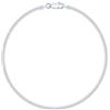 PLANETYS - Cavigliera Argento Sterling 925 Rodiato Modello Spina di pesce Larghezza: 2.20 mm