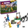 LEGO Fortnite Campo di Bananita e Starter Giocattolo - Include le Figure del Lupo e del Lama delle Scorte, 3 Minifigure e un Falò - Regalo per Gamer, Bambini, Bambine e Fan da 7 Anni - 77075
