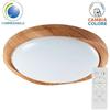 V-TAC PLAFONIERA TONDA 30W/60W 3IN1 FINITURA LEGNO IP20 DIMMERABILE CON TELECOMANDO VT-8559-LED23586