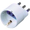 ECOVA ADATTATORE DA SCHUKO A SPINA ITALIANA 16A BIANCO IN BLISTER -ECO30035