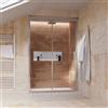 Parama Porta doccia 125 cm scorrevole reversibile vetro 6mm trasparente h180cm | Sicily