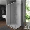 Parama Box doccia 80x140 cm scorrevole vetro temperato 6mm opaco h198 | Tahiti