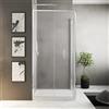 Parama Box doccia slim 70x90cm con porta a libro e parete fissa profili cromati e vetro 6mm anticalcare opaco h190| Portofino