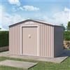 Parama Casetta da giardino in acciaio zincato grigio chiaro 2,77x1,95x1,93 m - 65kg - 4,8 metri quadri